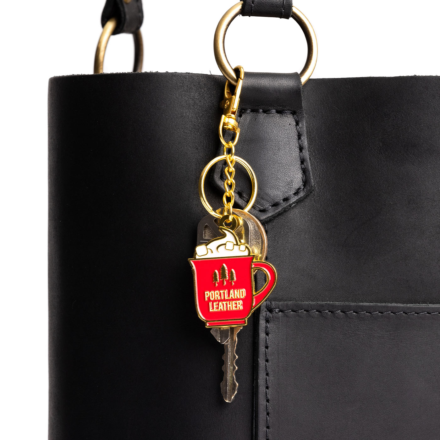 Mug | Mug shaped keychain with lobster clasp attached to bag