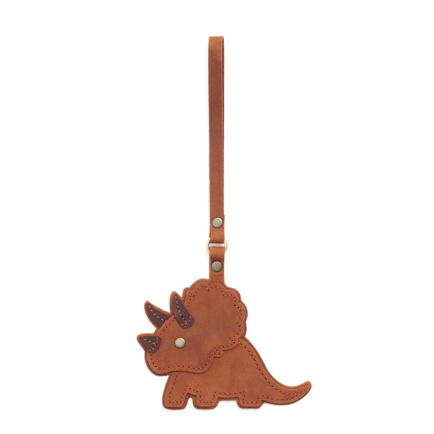 Dakota | Triceratops shaped leather tassel