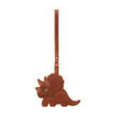 Nutmeg | Triceratops shaped leather tassel