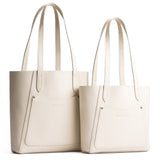 Bone| Comparison of both sizes of tote bag