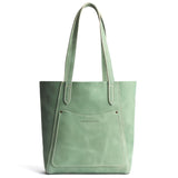 Cucumber Large | Dual shoulder strap tote bag with an exterior pocket