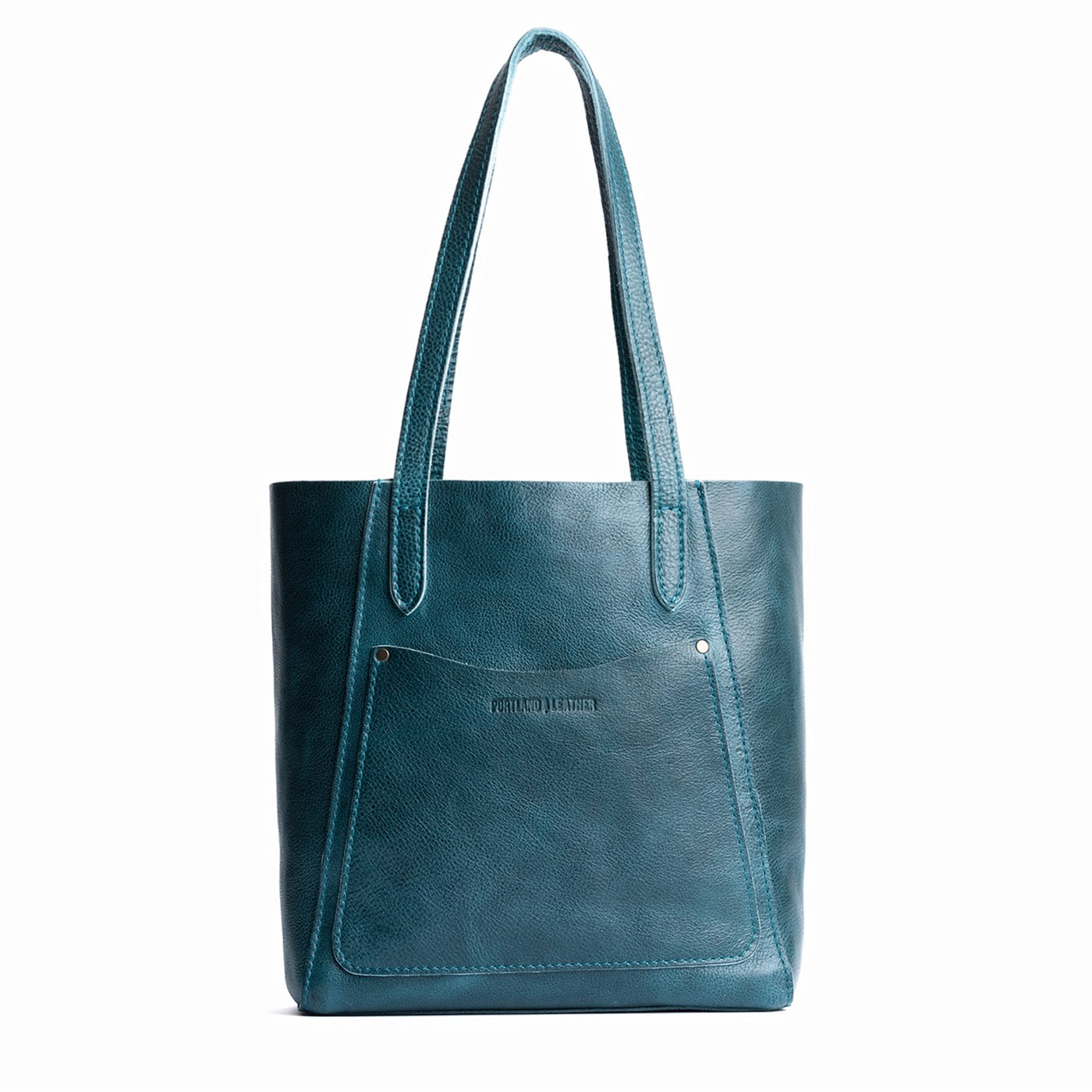 Lagoon*Large | Dual shoulder strap tote bag with an exterior pocket