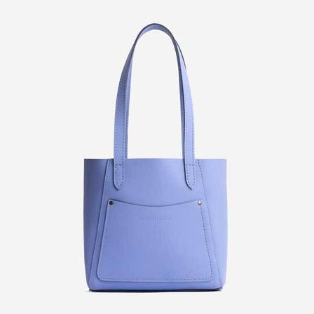 Jacaranda*Small | Dual shoulder strap tote bag with an exterior pocket