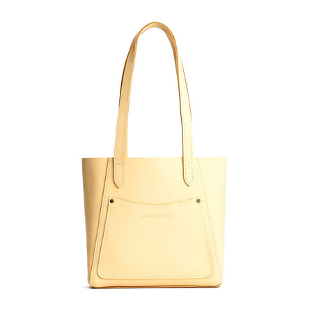 Vanilla*Small | Slim tote bag with dual shoulder straps and interior and exterior pockets