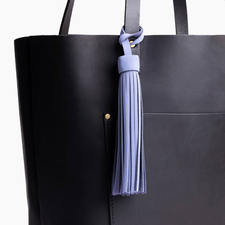 Jacaranda*Classic | Fringed leather tassel with leather loop 