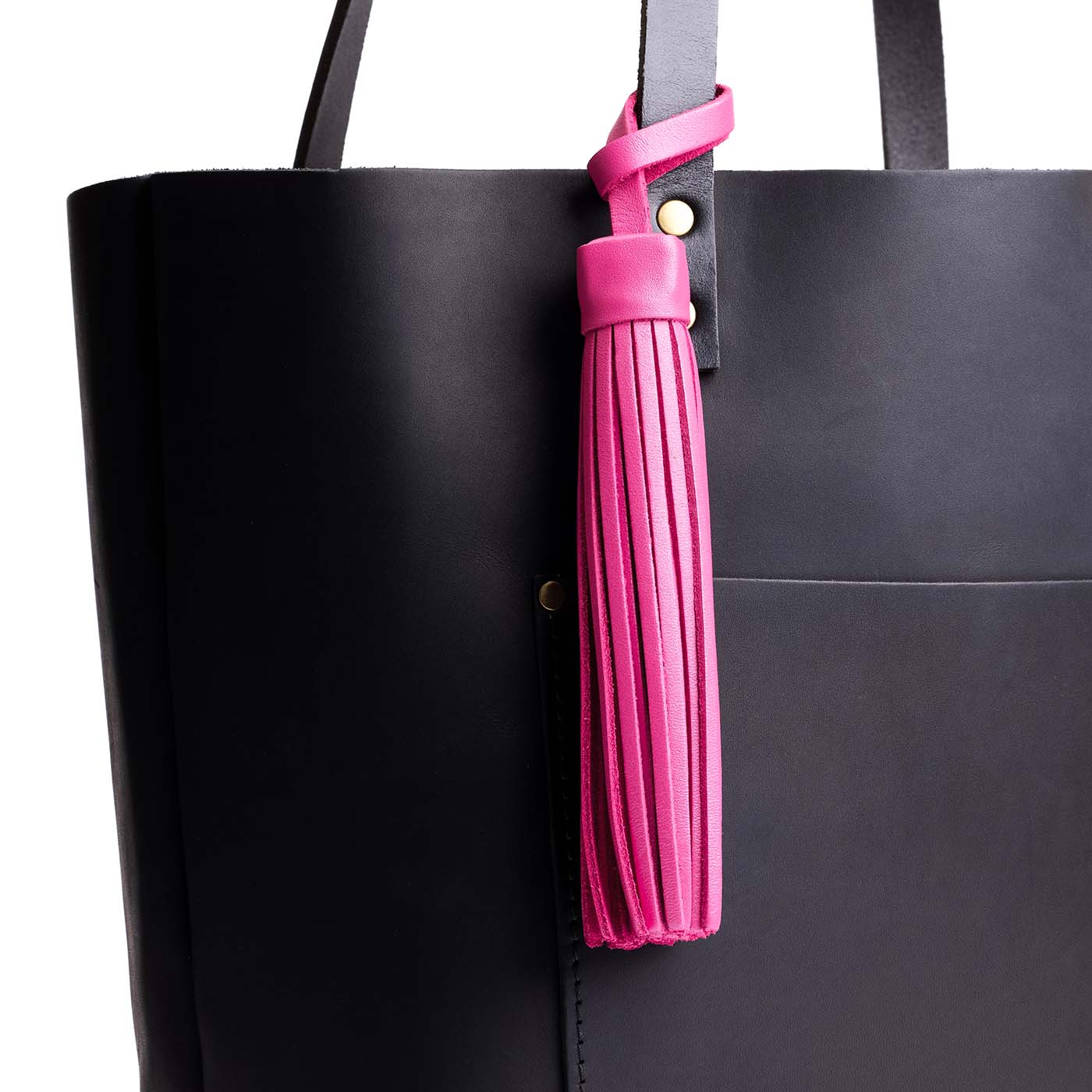 Lip Gloss*Jumbo | Fringed leather tassel with leather loop