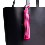 Lip Gloss Jumbo | Fringed leather tassel with leather loop