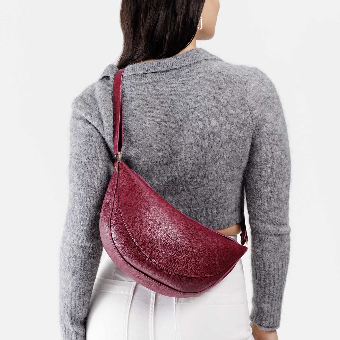 Orchid*Large | Half circle shaped sling bag