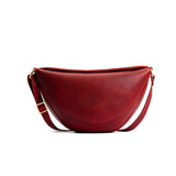 Chili Red Medium | Half circle shaped sling bag