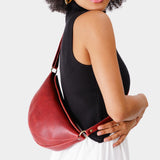 Chili Red Medium | Half circle shaped sling bag