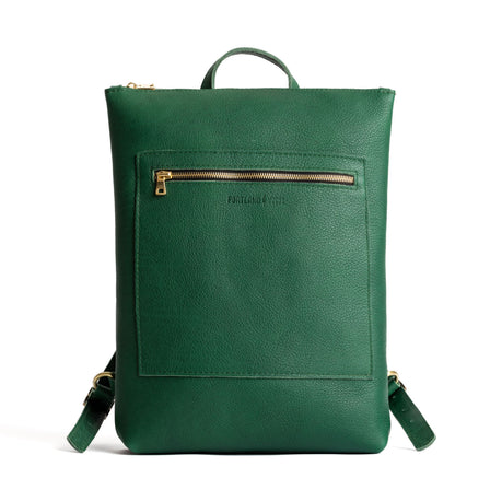 Bacalar | Rectangular slim leather backpack