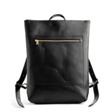 All Color: Black | Rectangular slim leather backpack