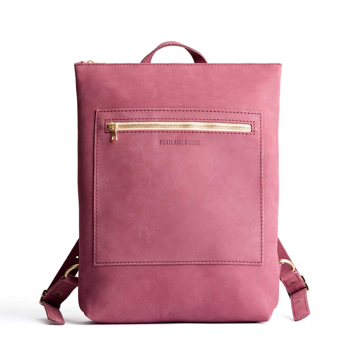 All Color: Foxglove | Rectangular slim leather backpack