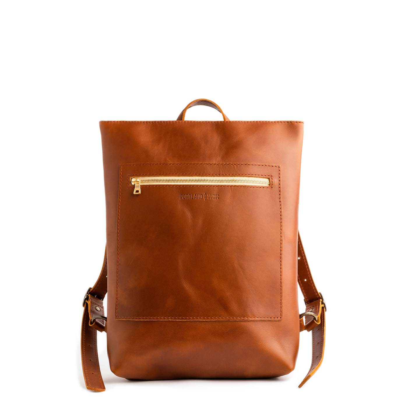 All Color: Honey | Rectangular slim leather backpack