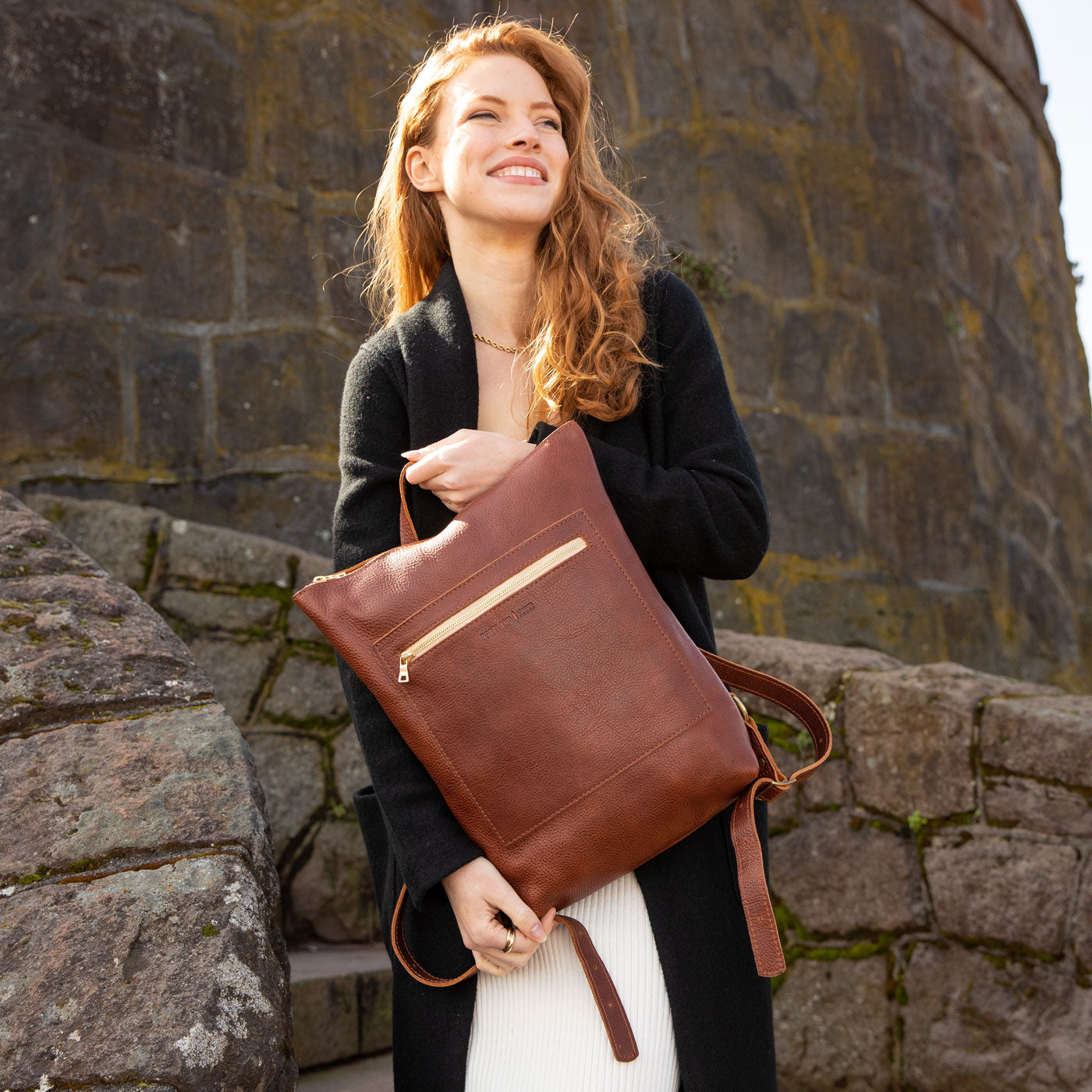 Slim leather laptop bag online