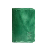 Cowboy Mint | Leather passport case with PLG logo