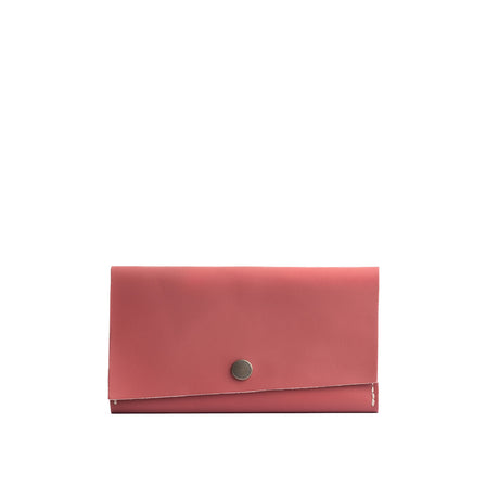 Begonia | Leather wallet with snap closure