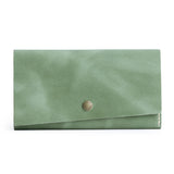 Cucumber | Leather wallet with snap closure