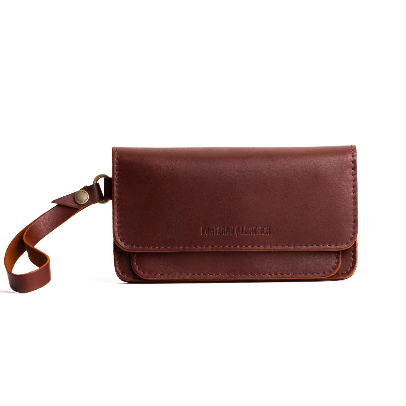 Portland leather goods almost perfect Lily wristlet 2024 boysenberry