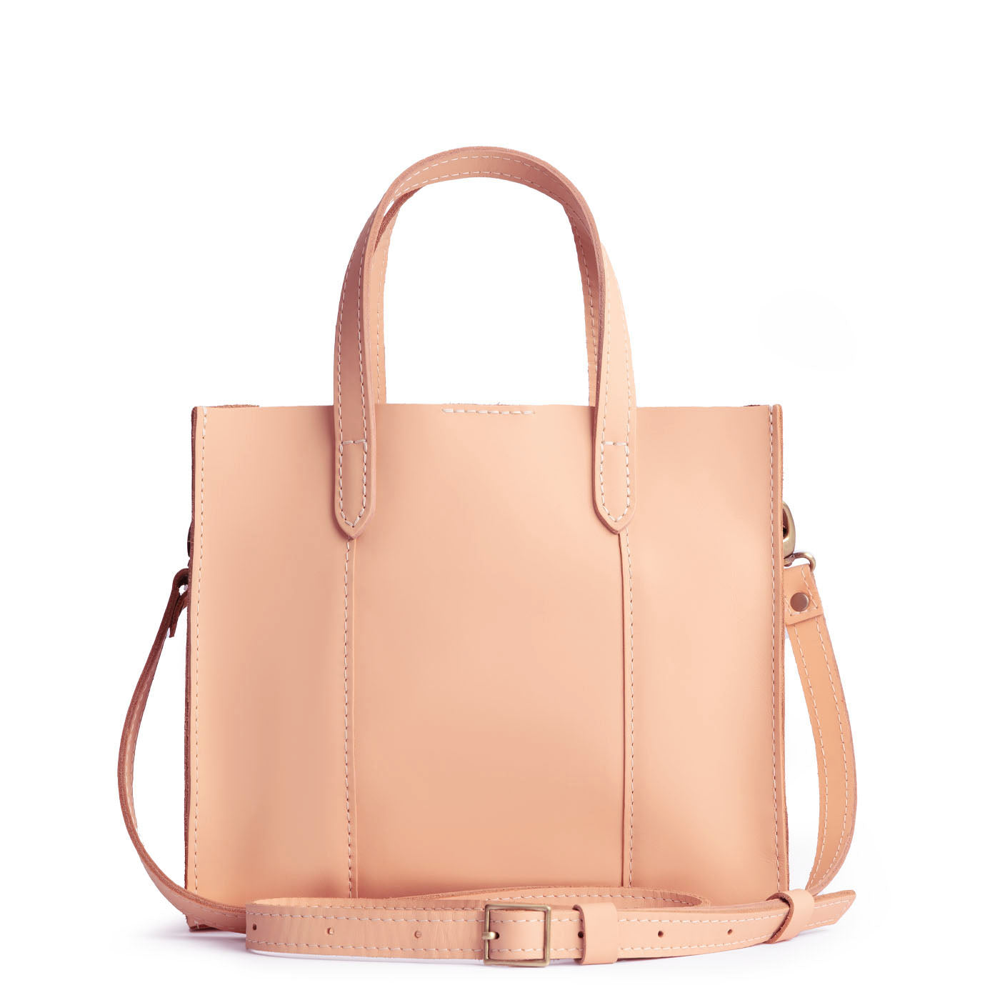 Mamey*Classic | Structured mid-size tote bag with overlapping panels and crossbody strap