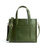 Pine Classic | Structured mid-size tote bag with overlapping panels and crossbody strap