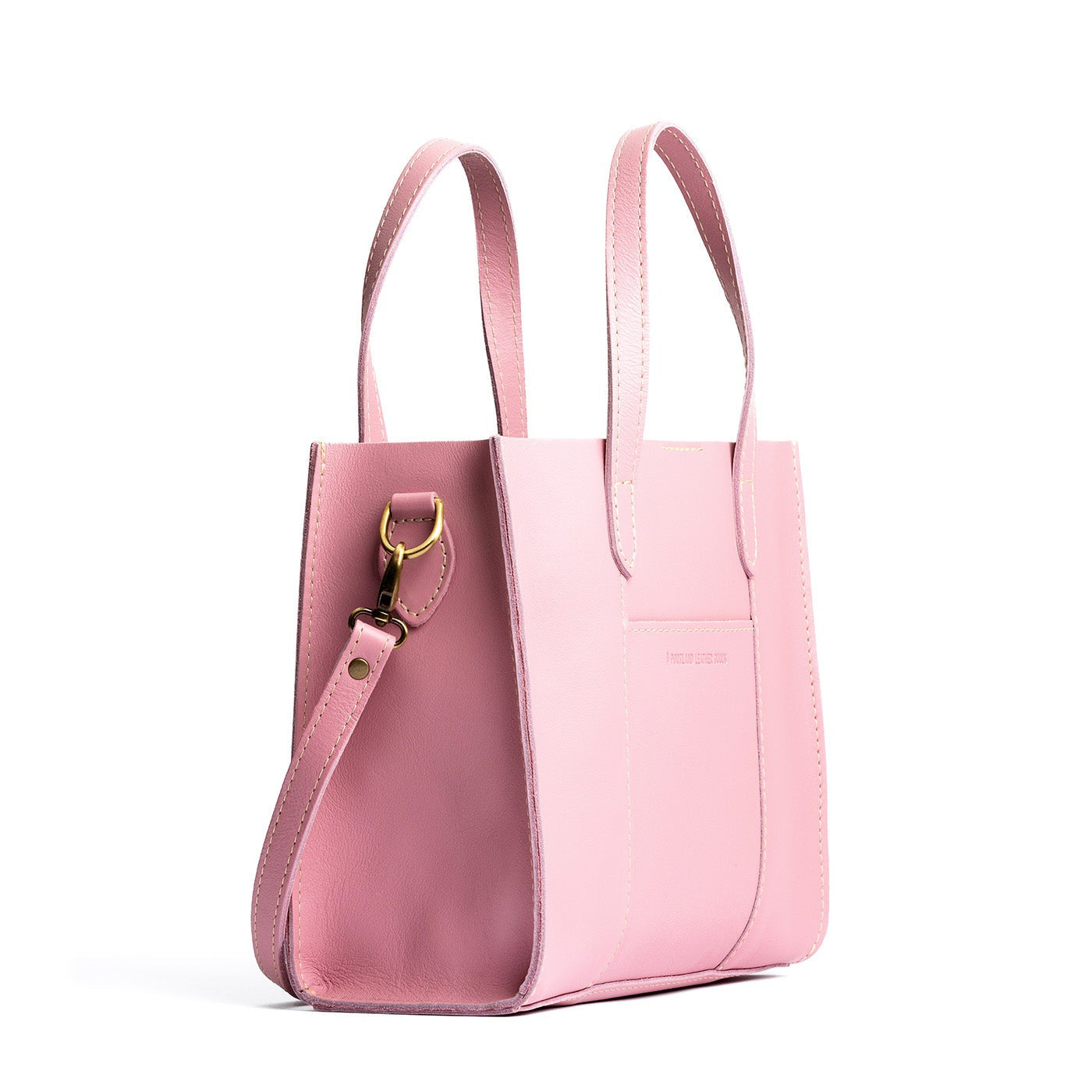 Vintage Pink*Classic | Structured mid-size tote bag with overlapping panels and crossbody strap