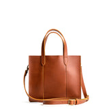 Honey Classic | Structured mid-size tote bag with overlapping panels and crossbody strap