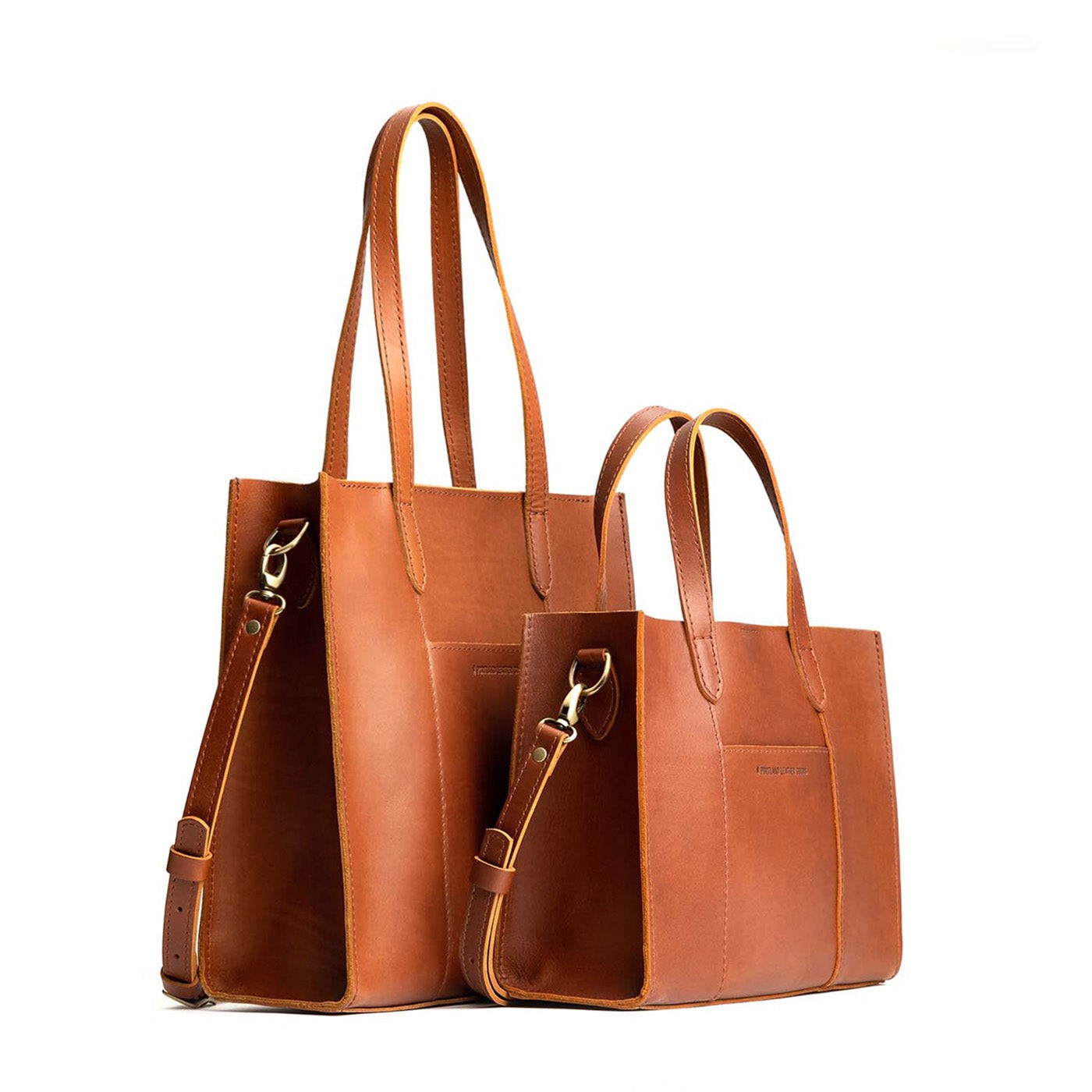 Portland Leather Goods Crossbody Tote outlet - Almond