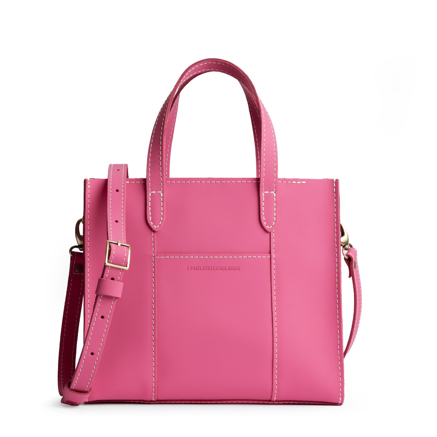 Margot*Zipper | Structured mid-size tote bag with overlapping panels and crossbody strap