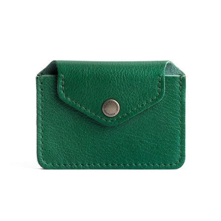 Bacalar | Small leather wallet with snap closure