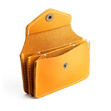 Sunflower Plus | Small leather wallet with snap closure