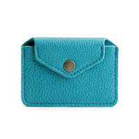 Baja | Small leather wallet with snap closure