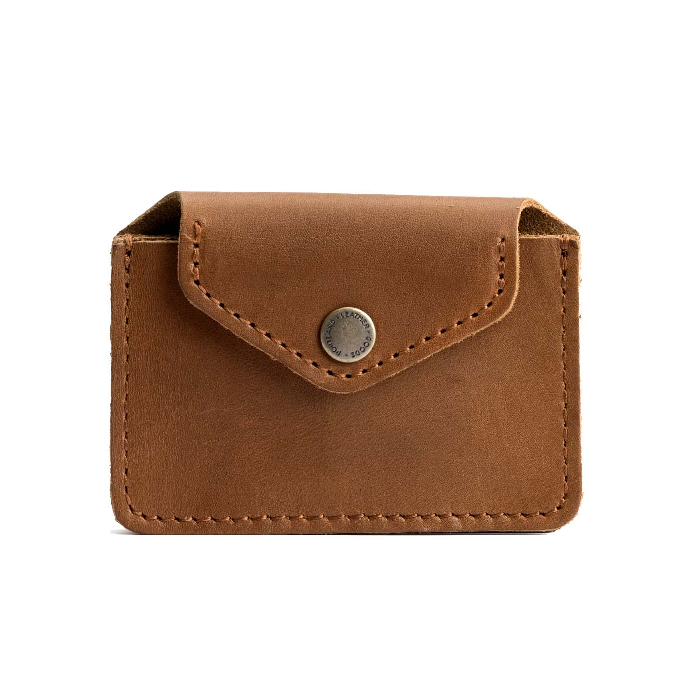 Biscotti | Small leather wallet with snap closure