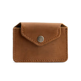 Biscotti | Small leather wallet with snap closure