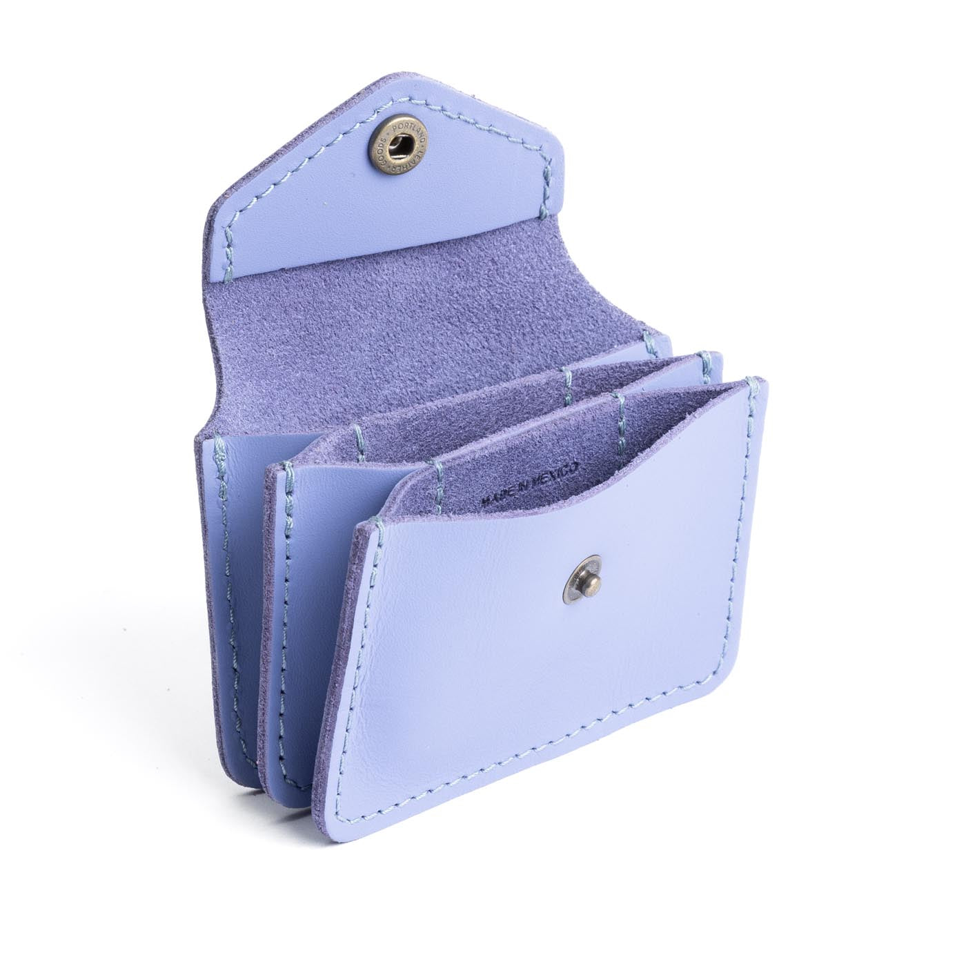 Jacaranda*Plus | Small leather wallet with snap closure