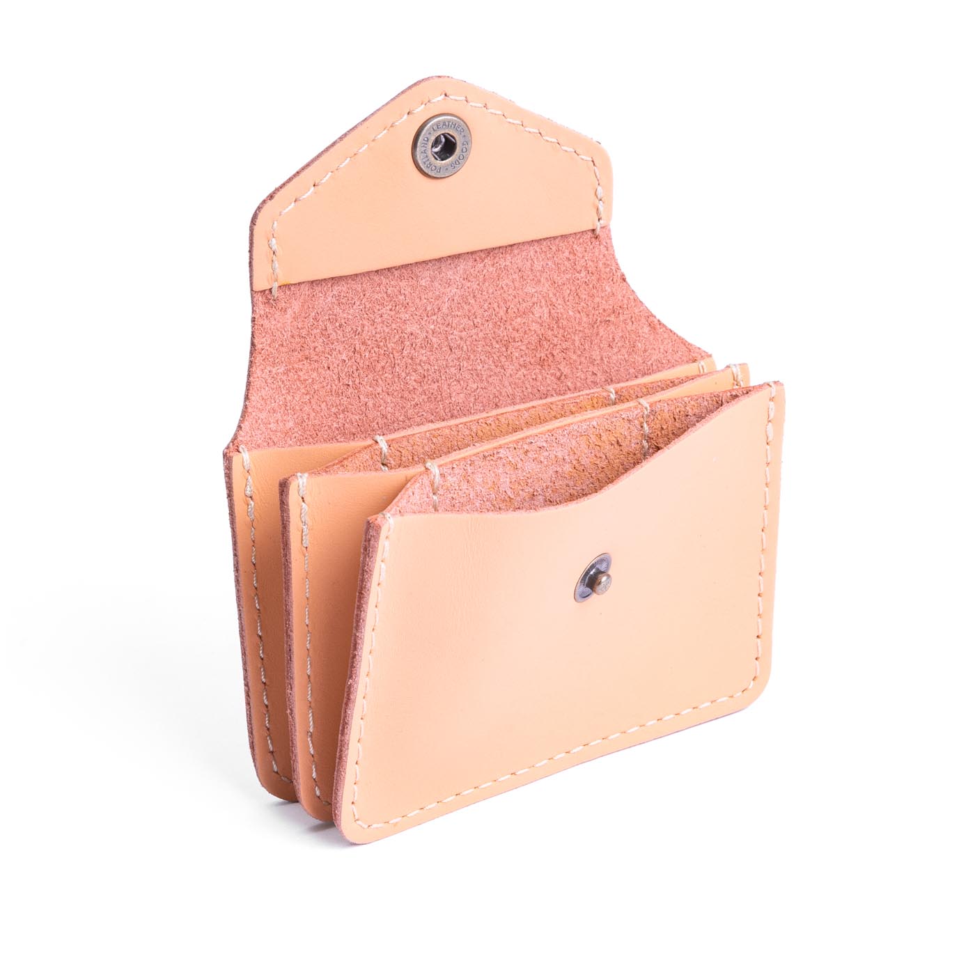 Mamey*Plus | Small leather wallet with snap closure