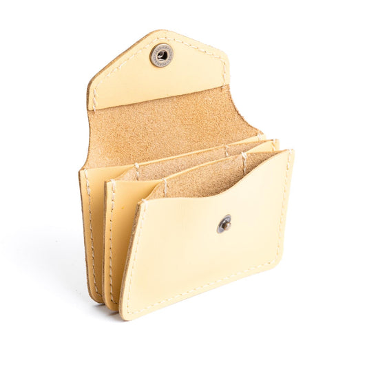 Vanilla*Plus | Small leather wallet with snap closure