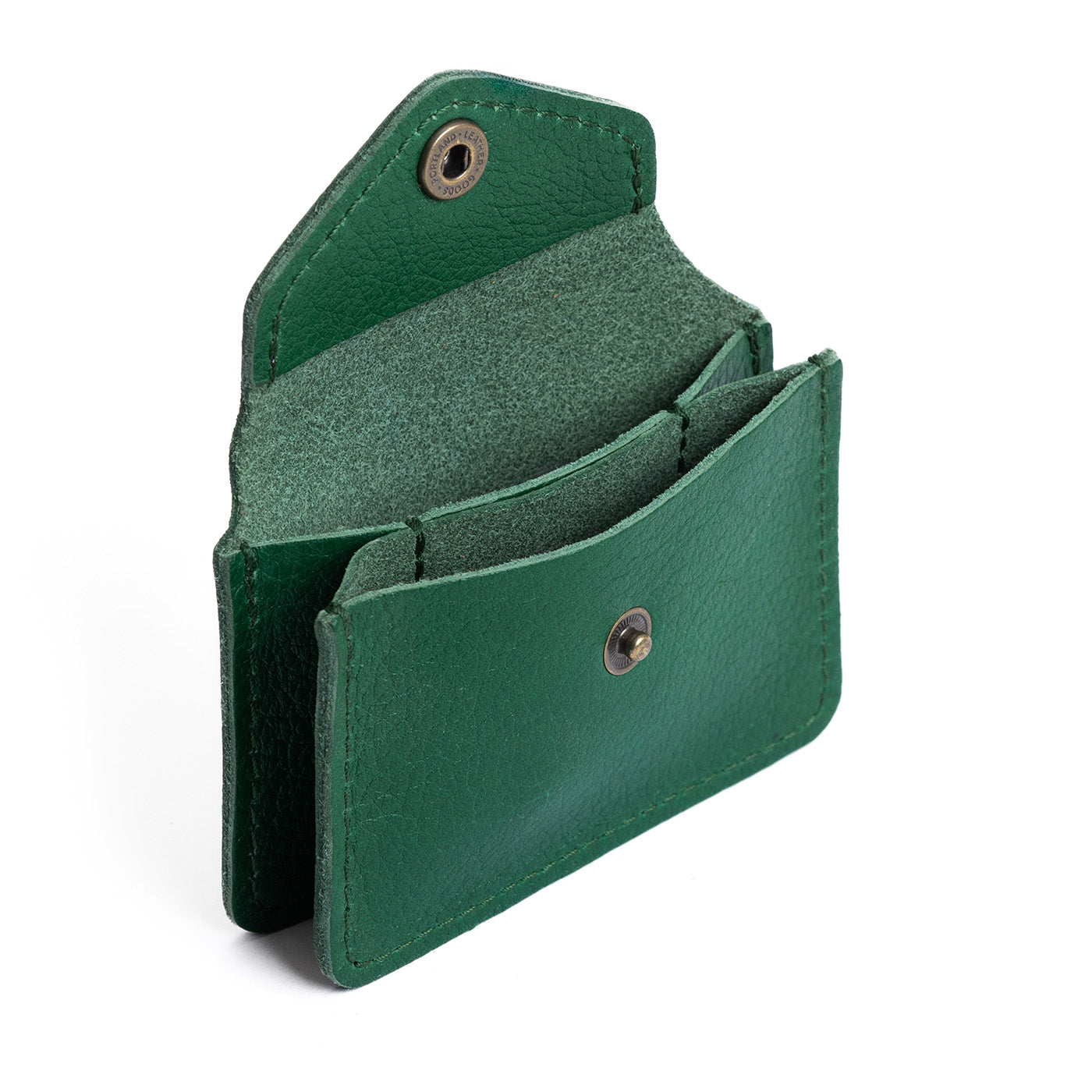 Bacalar*Classic | Small leather wallet with snap closure