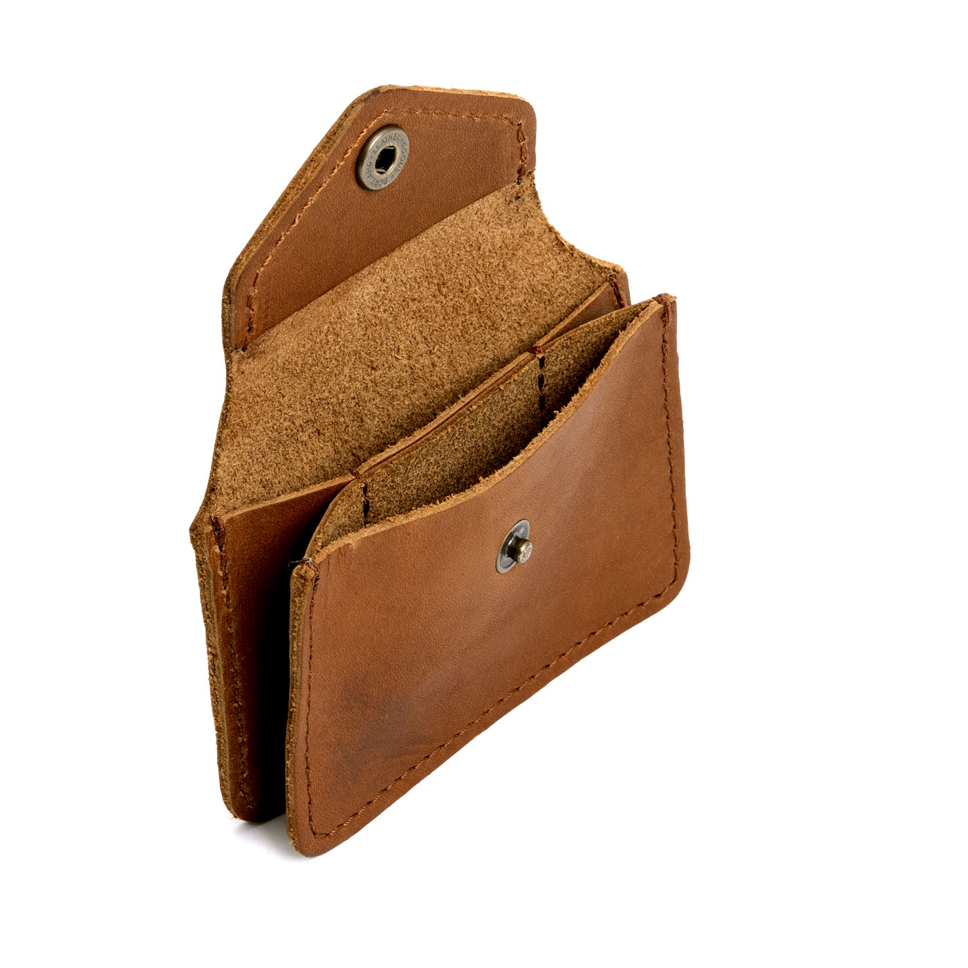 Biscotti*Classic | Small leather wallet with snap closure