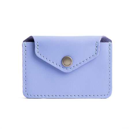 Jacaranda | Small leather wallet with snap closure