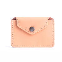 Mamey | Small leather wallet with snap closure