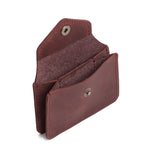 Merlot Classic | Small leather wallet with snap closure