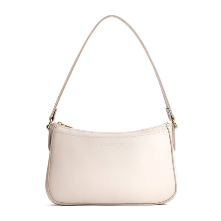 Bone | Petite bean shaped shoulder bag with a zipper closure