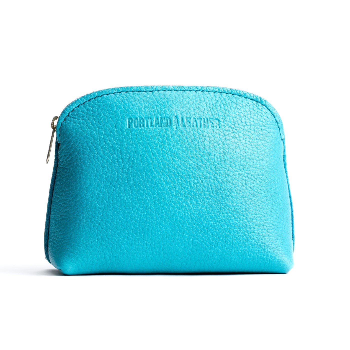 Key West*Classic | Compact leather pouch with top zipper