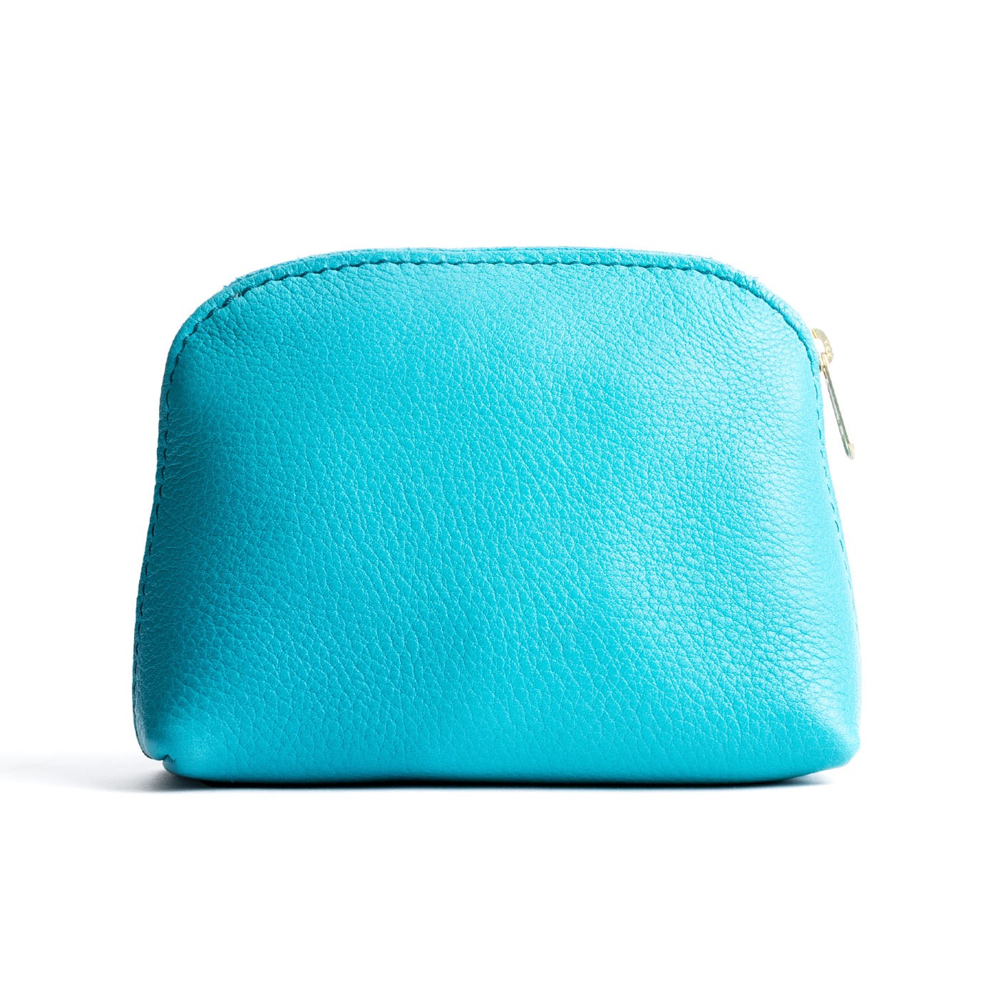 Key West*Classic | Compact leather pouch with top zipper