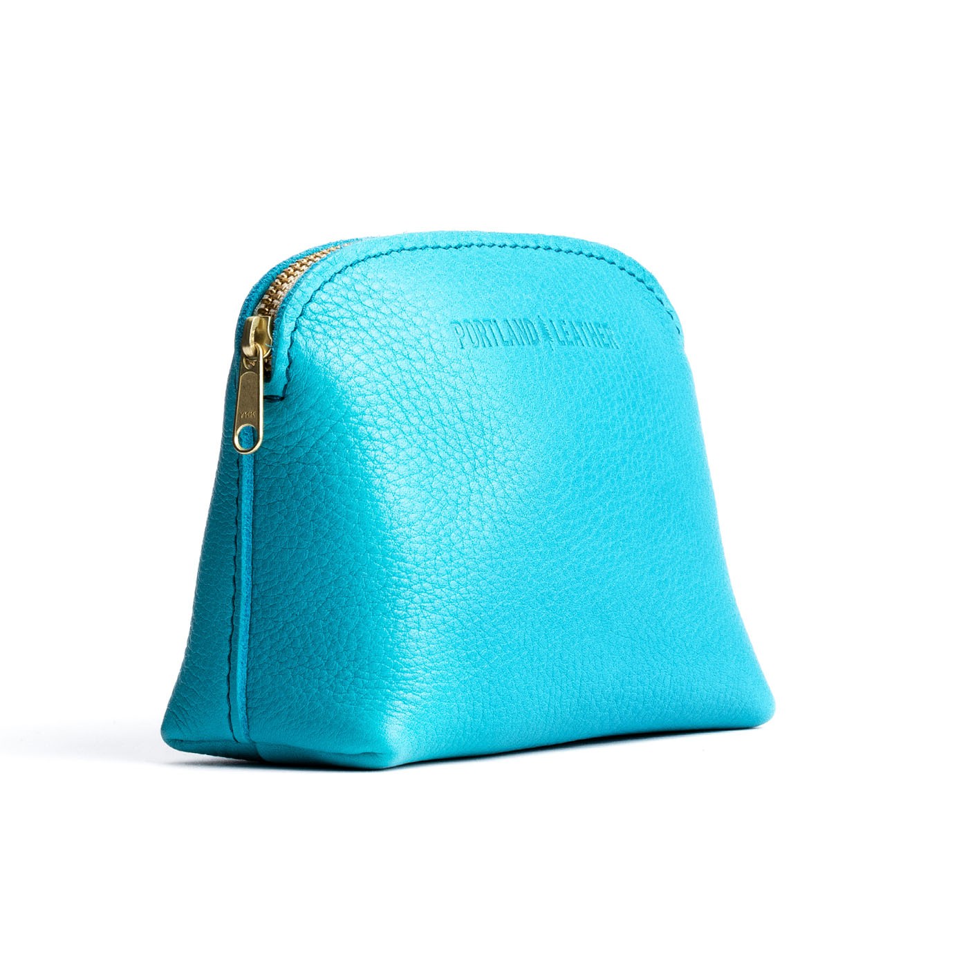 Key West*Classic | Compact leather pouch with top zipper