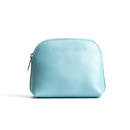 Cabo*Classic | Compact leather pouch with top zipper