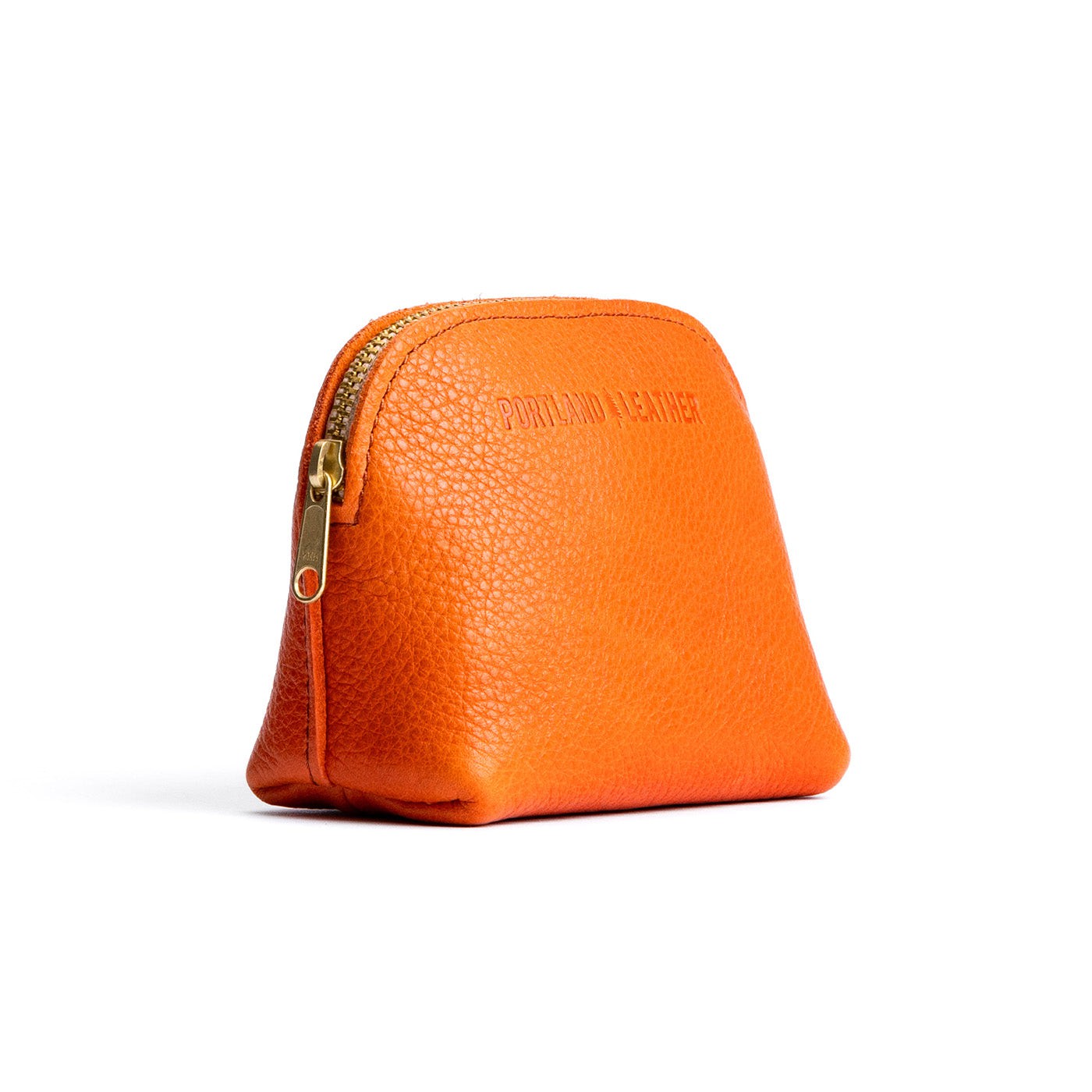 Cape Coral*Mini | Compact leather pouch with top zipper