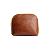 Nuez Mini | Compact leather pouch with top zipper