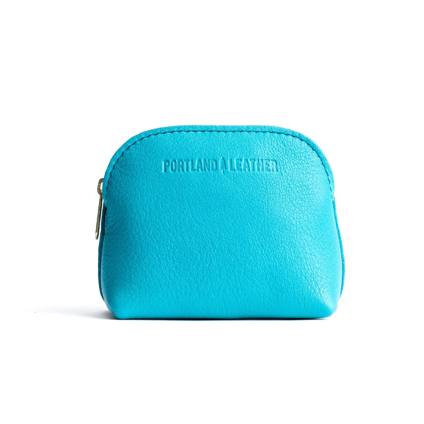 Key West*Mini | Compact leather pouch with top zipper